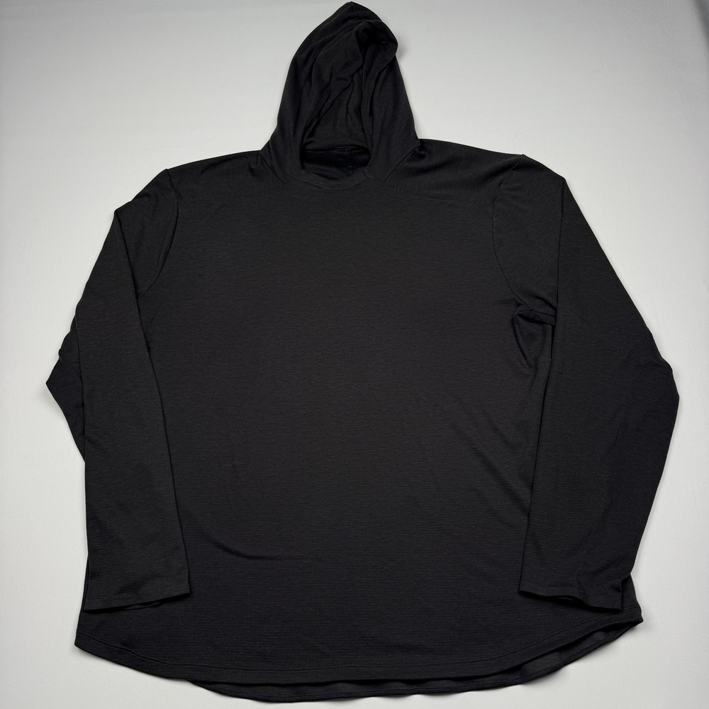 Lululemon Hooded Shirt Mens XL Gray Long Sleeve Lightweight Athletic Gym